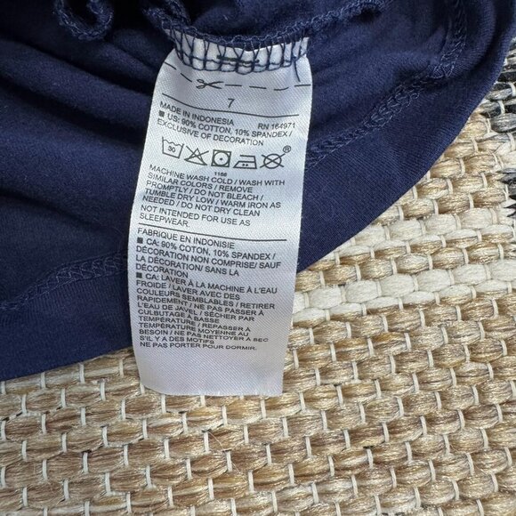 Janie and Jack Girls Ric Rac Cold Shoulder Romper 100% Cotton Patriotic Blue 7 - Picture 8 of 8